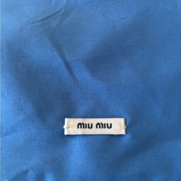 New Miu Miu Blue Dust Bag cotton for accessories - Picture 2 of 5